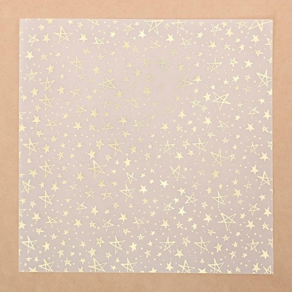 Калька для скрапбукинга с фольгированием «Космос» , 30,5 х 30,5 см