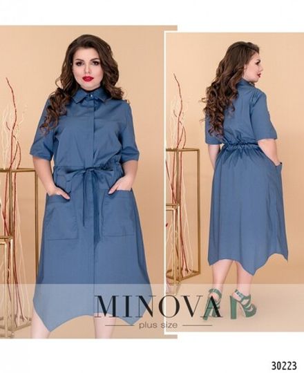 Платье 8605-джинс Minova Фото 1