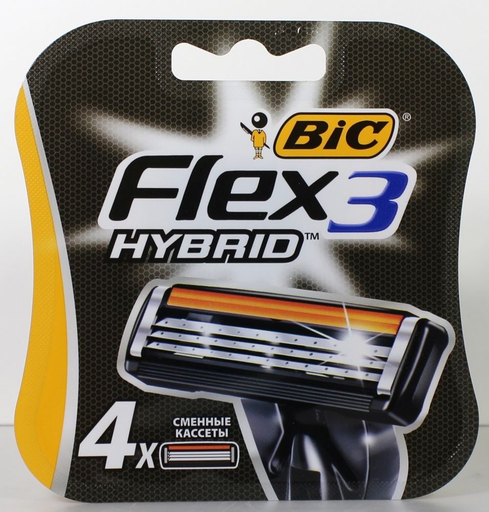 Bic кассеты для бритья Bic Flex-3 Hybrid 4 шт