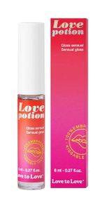 Возбуждающий блеск для губ Love to Love Love Potion, 8 мл, тепло-холод