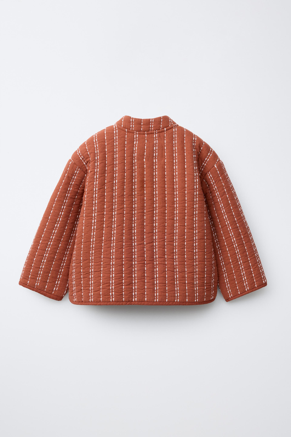 ZARA КУРТКА С ВЫШИВКОЙ, ЧЕРЕПИЧНЫЙ