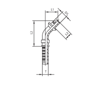 Фитинг DN 12 BEL (Ш) 18 (45)