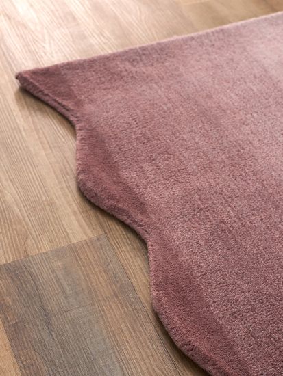 Ковер из шерсти over horizon цвета марсала из коллекции trendy ruffles, 180х230 см