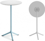 Стол ламинированный барный складной Scab Design Tripe Folding, голубой, белый