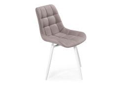 Стул на металлокаркасе Челси крутящийся латте / белый