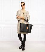 кожаная сумка-шопер perry TORY BURCH - черный(81932)