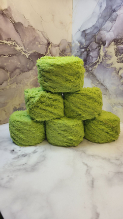 Софти пряжа Махровая 100%полиэстер 6х55г/60м Салатовый