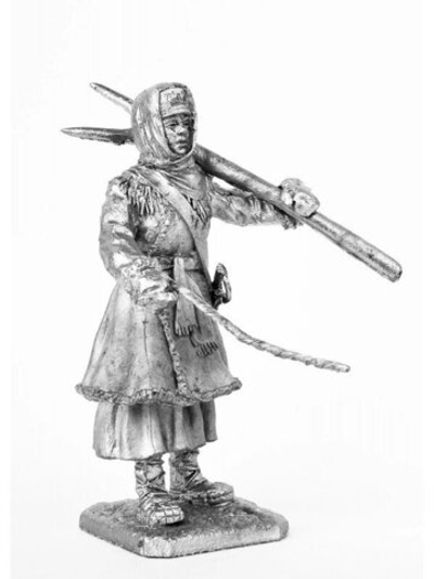 Оловянная фигурка Девушка с вилами, 1812 г.