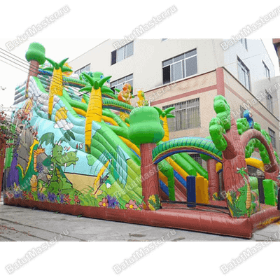 Надувной батут "Веселые джунгли"