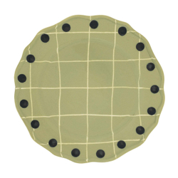 Тарелка обеденная Bitossi Home Green Green Dots (27 см)