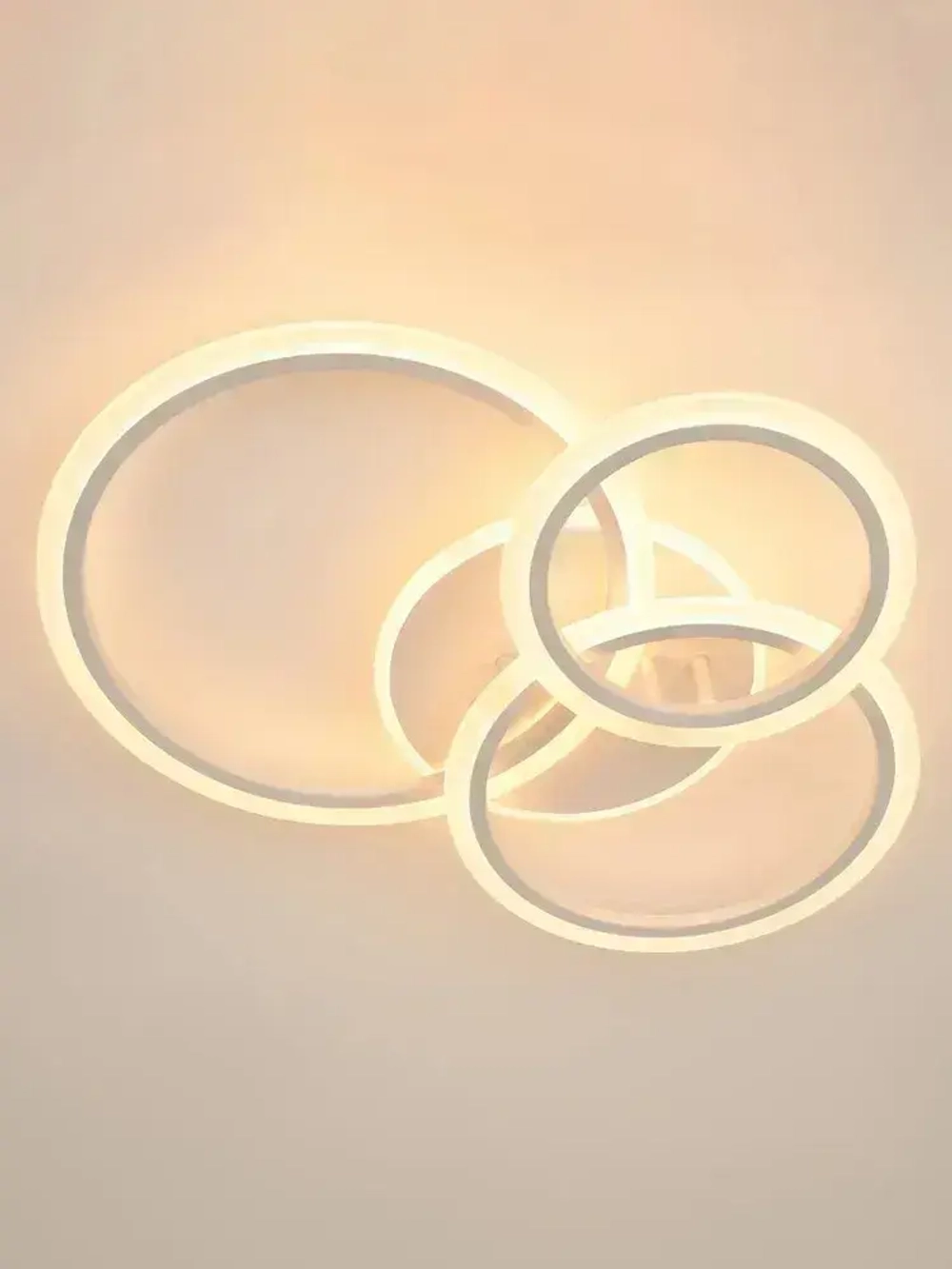 Люстра потолочная светодиодная с пультом ДУ Rivoli белая LED 100 Вт 3000 - 6000 К, светильник на кухню, в детскую, в спальню