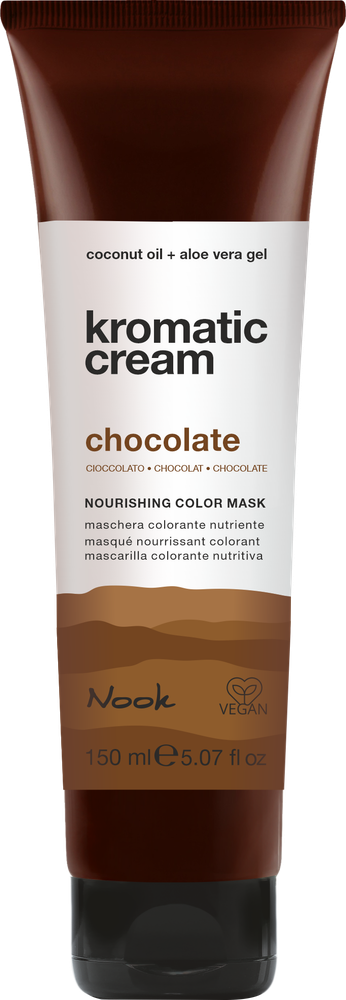 Nook Питательная маска для окрашивания волос прямым пигментом «Шоколад»-Kromatic Cream Pumpkin,150 мл