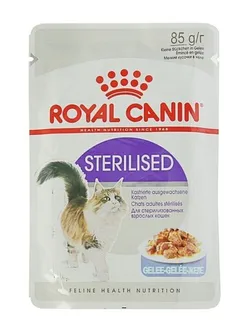 Влажный корм RC Sterilised для стерилизованных кошек, в желе, пауч, 85 г