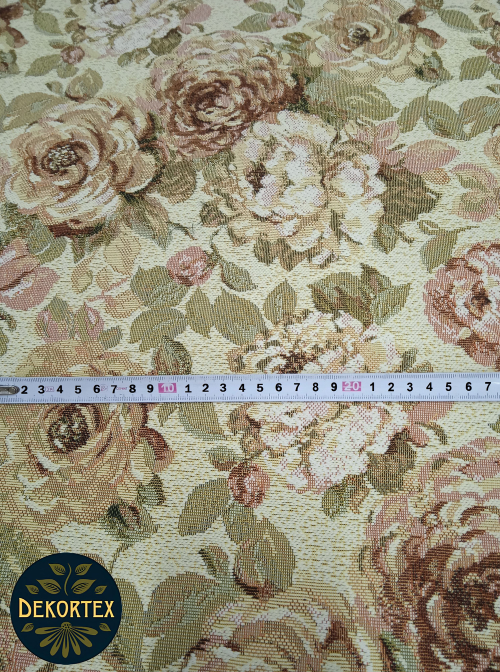 Мебельная ткань гобелен на отрез "Голландские цветы" (ширина 160 см) цена за п/метр