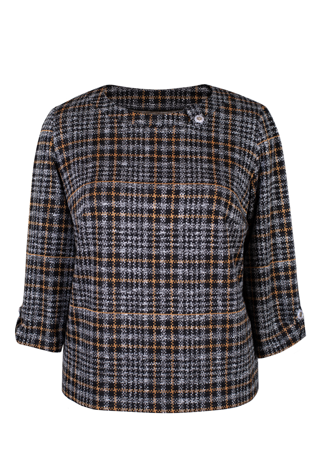 Джемпер женский 3409зпб, клетка #225Клб033409зпб