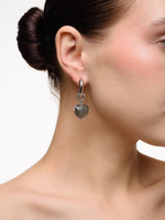 Серьги "Lovely" с лабрадором Silver