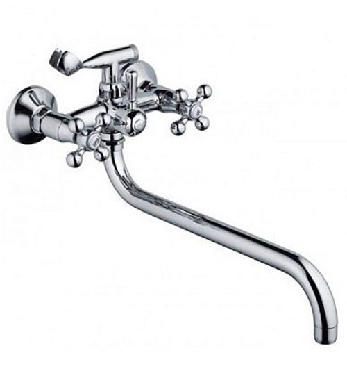 HB2719 Смеситель для ванны длинный излив  хром