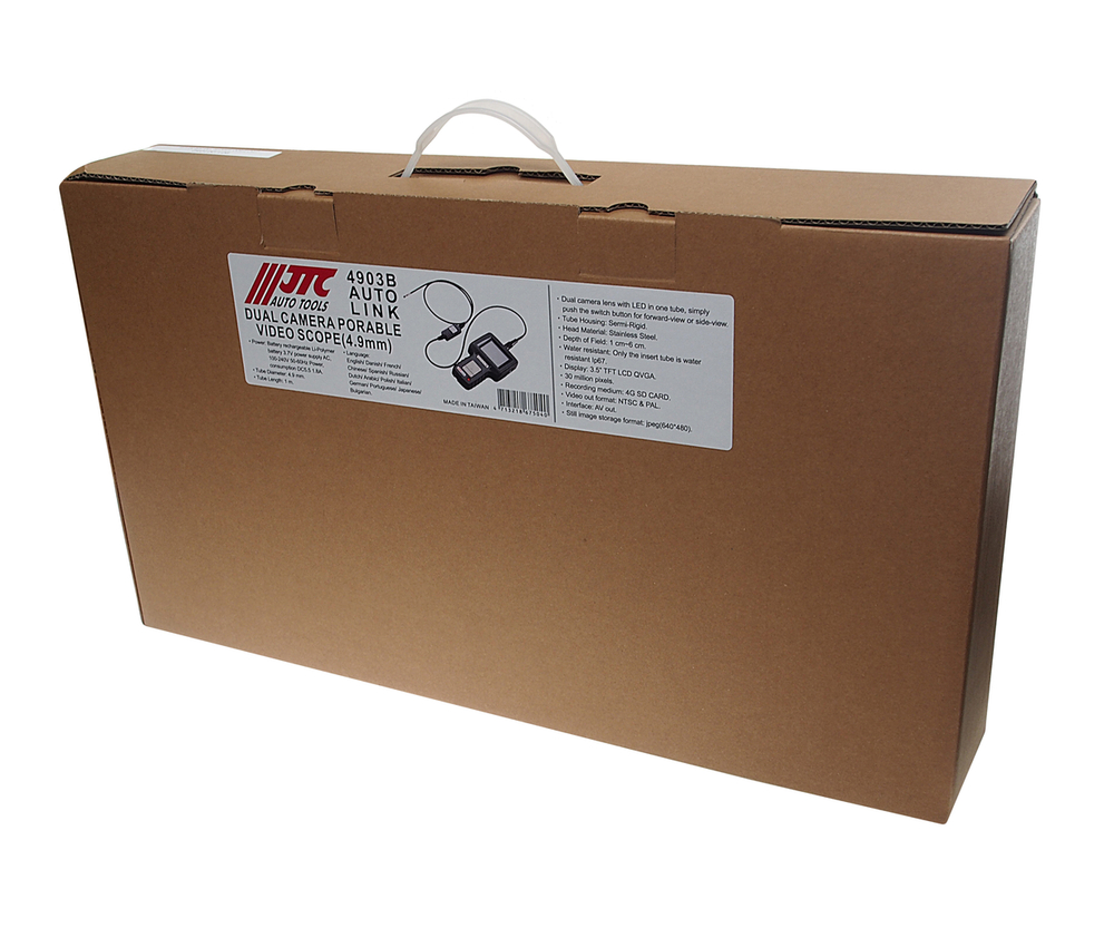 Бороскоп многофункциональный, зонд 4.9мм, L=1000мм дисплей 3.5" TFT LCD JTC