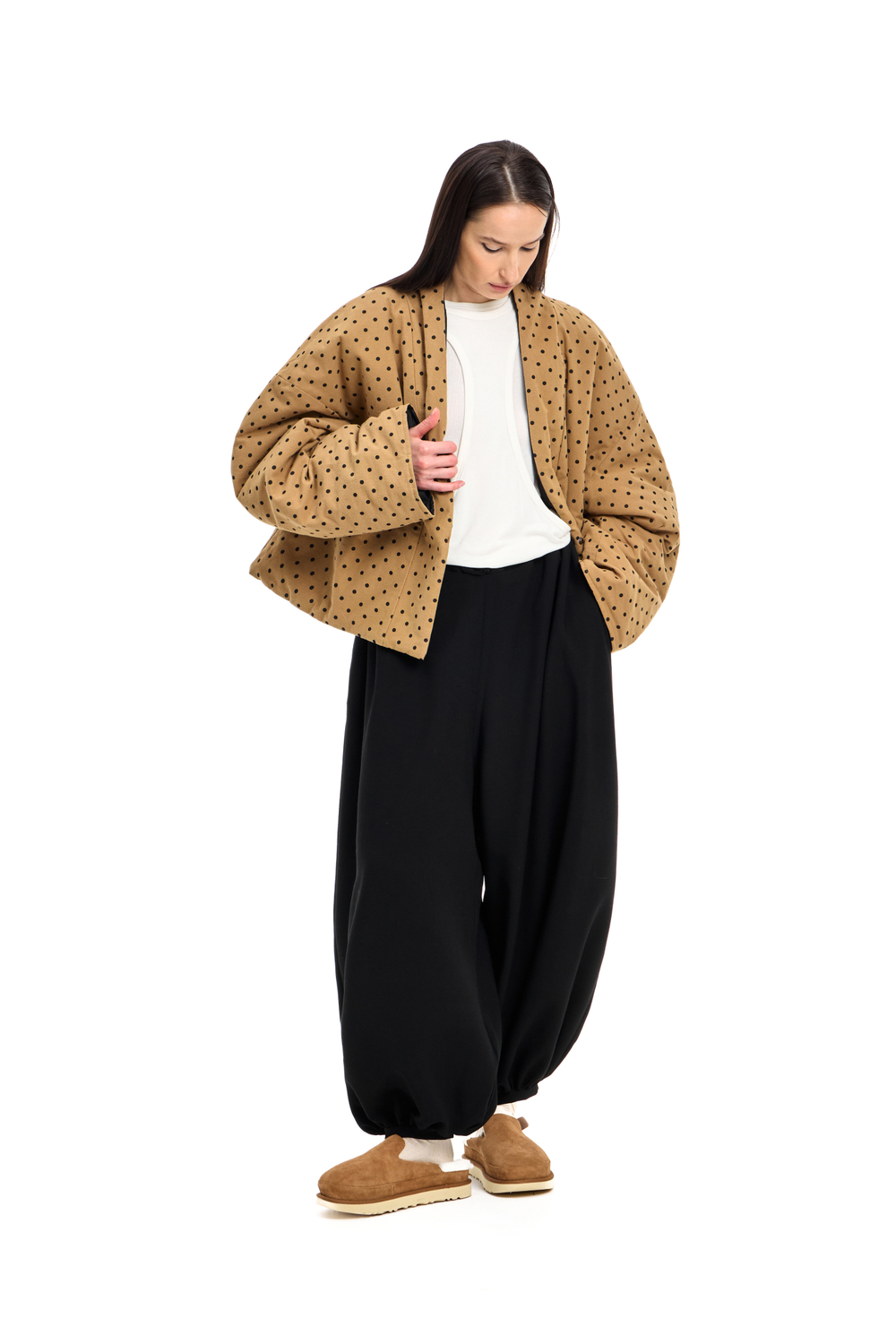 Куртка двусторонняя TULUP camel/black