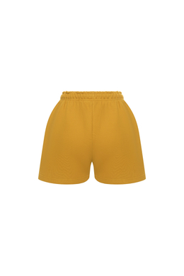 Шорты с принтом ATHLEISURE Горчица