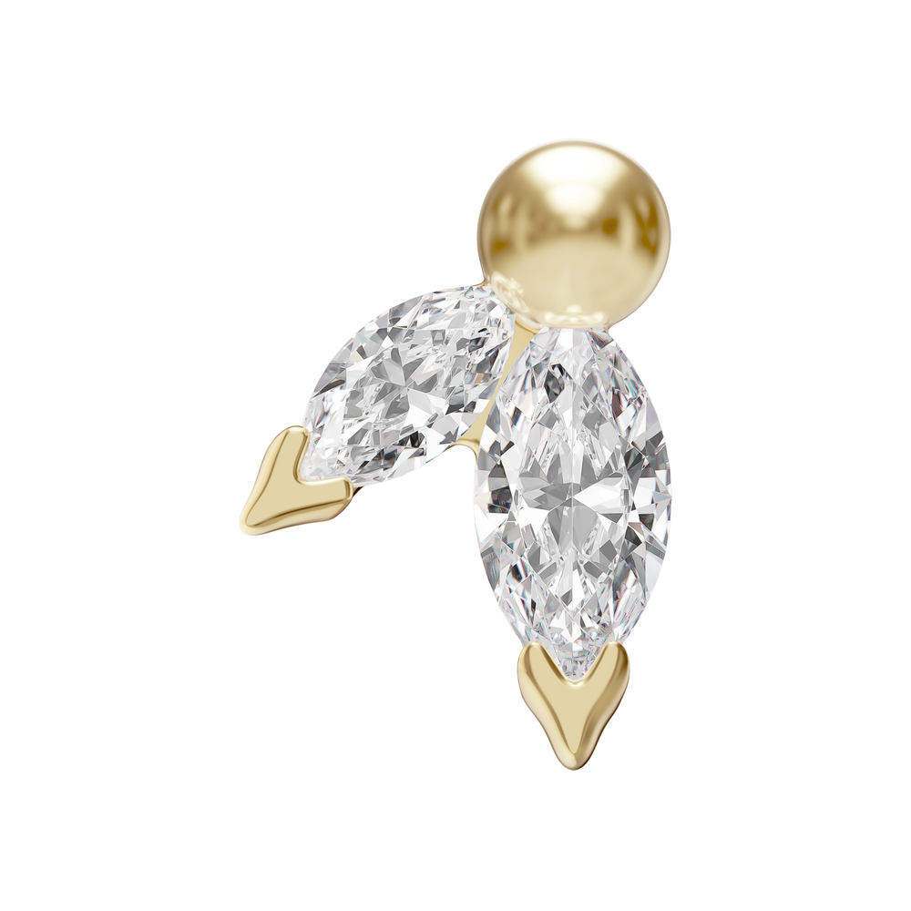 Marchesa Petals tops with colored stones