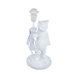 UML-B465 E14 WHITE Светильник настольный декоративный Кот. под лампу Е14. 40W. Механический выключатель. Белый. ТМ Uniel