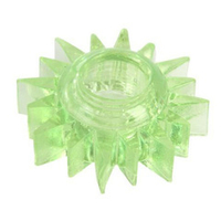 Зеленое гелевое эрекционное кольцо-солнце 1,5см ToyFa Basic 818004-7