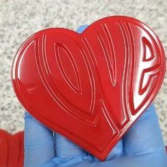 798 | Форма для шоколадных плиток "Сердце" (275*135 мм)