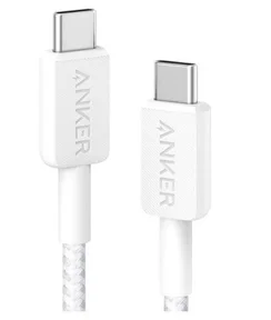 Кабель Anker 322 Power Line USB-C to USB-C Cable 60W  0,9m (white)