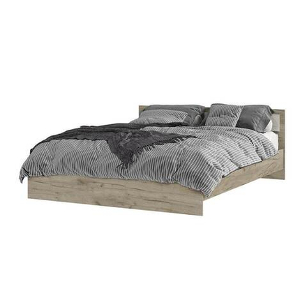 Гармония КР 601 Кровать 160 Дуб крафт серый / Дуб крафт белый