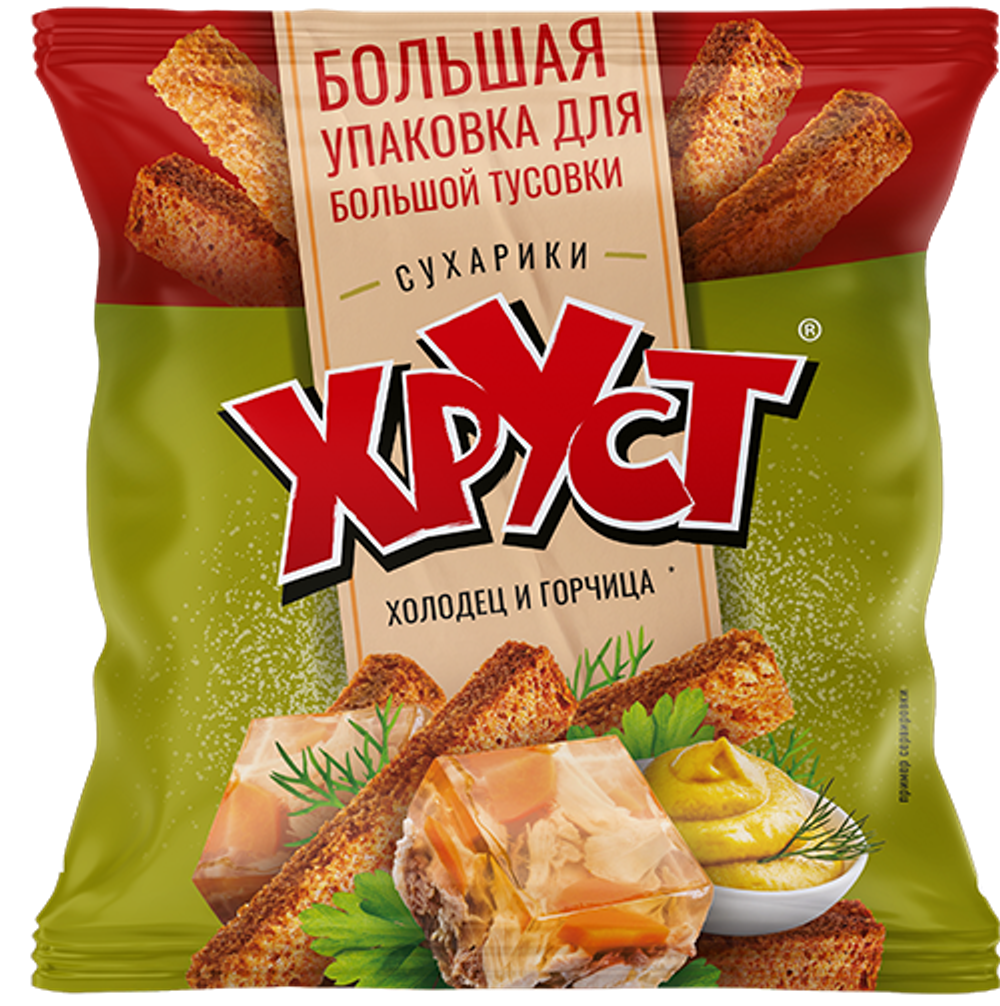 Сухарики со вкусом холодца и горчицы 100 г
