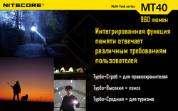 Фонарь Nitecore MT40 Kit