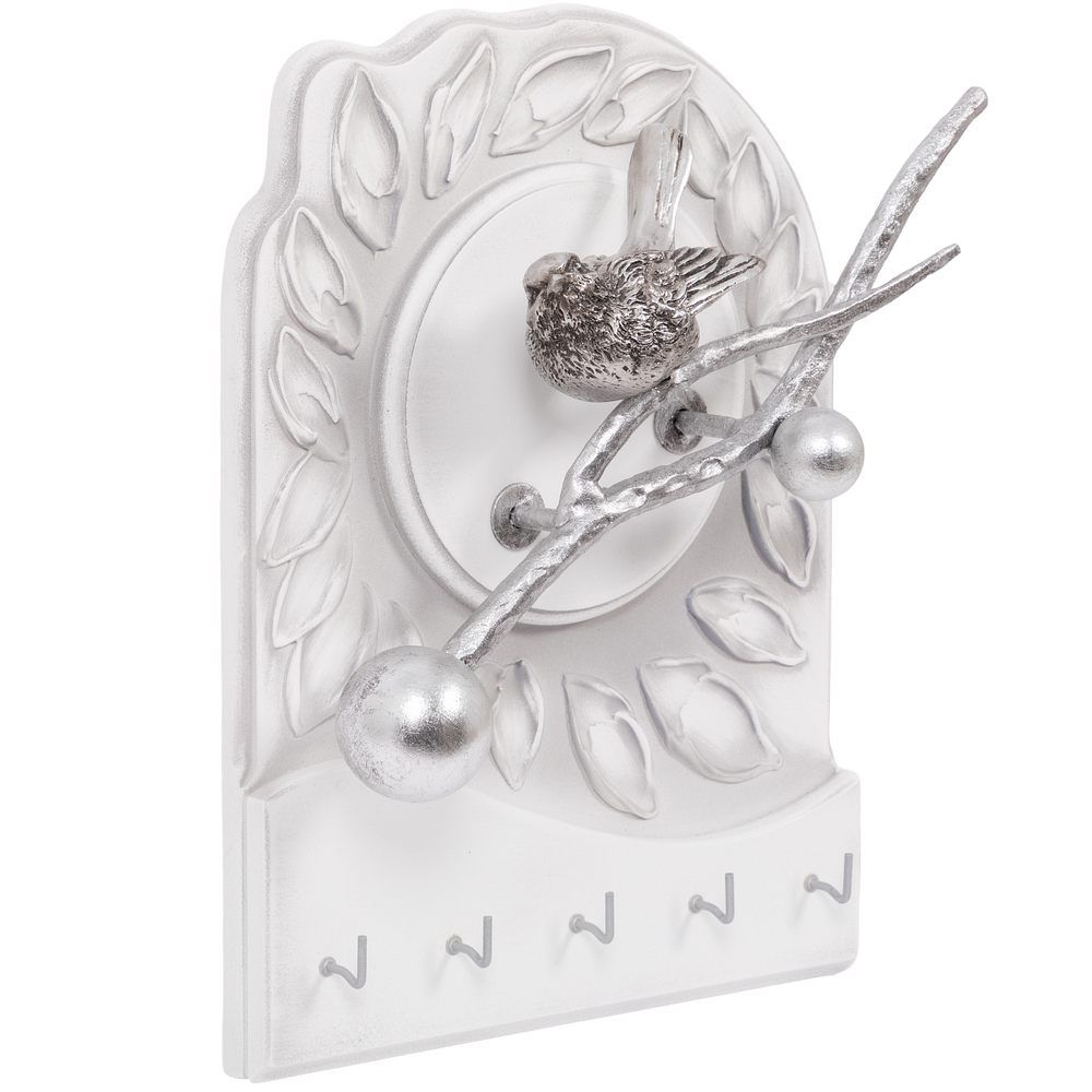 Полка-ключница Терра Бранч Айс Античное Серебро