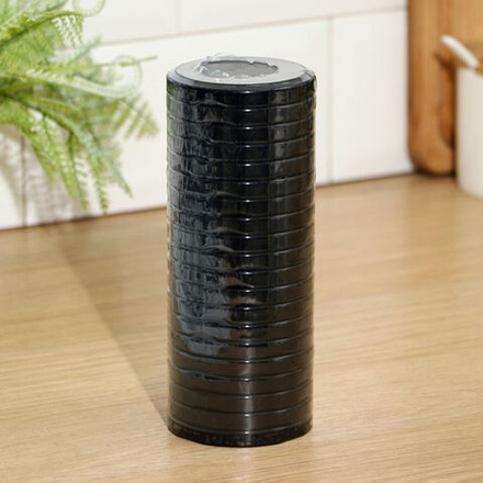 Крышки д/банок ТО-82 металлические 20шт черная