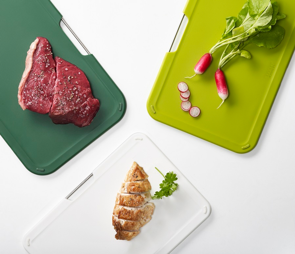 Набор из 3 разделочных досок Nest Regular зелёный Joseph Joseph