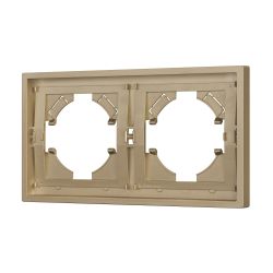 Рамка пластиковая FRM-TENDO-SFPL-2-GD (Arlight, Матовый песочный) 054647