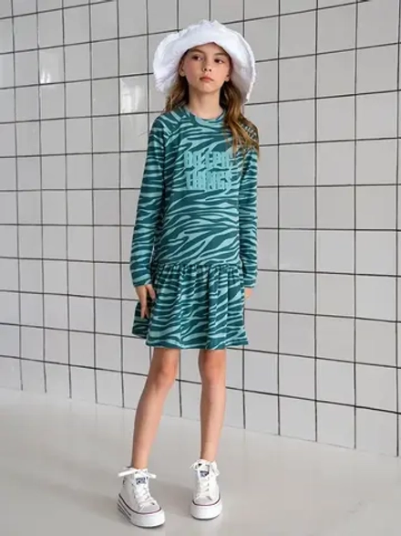 Платье для девочки с длинным рукавом