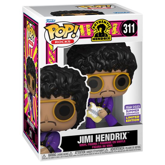 Фигурка Funko POP! Rocks Jimi Hendrix Jimi Hendrix in Purple Suit SDCC23 (Exc) (311) 70284 / Фигурка Фанко ПОП! в виде известного гитариста, Джими Хендрикс