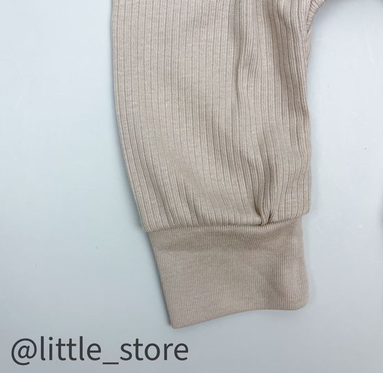 Штанишки хлопковые "Любимые зверята" бежевые