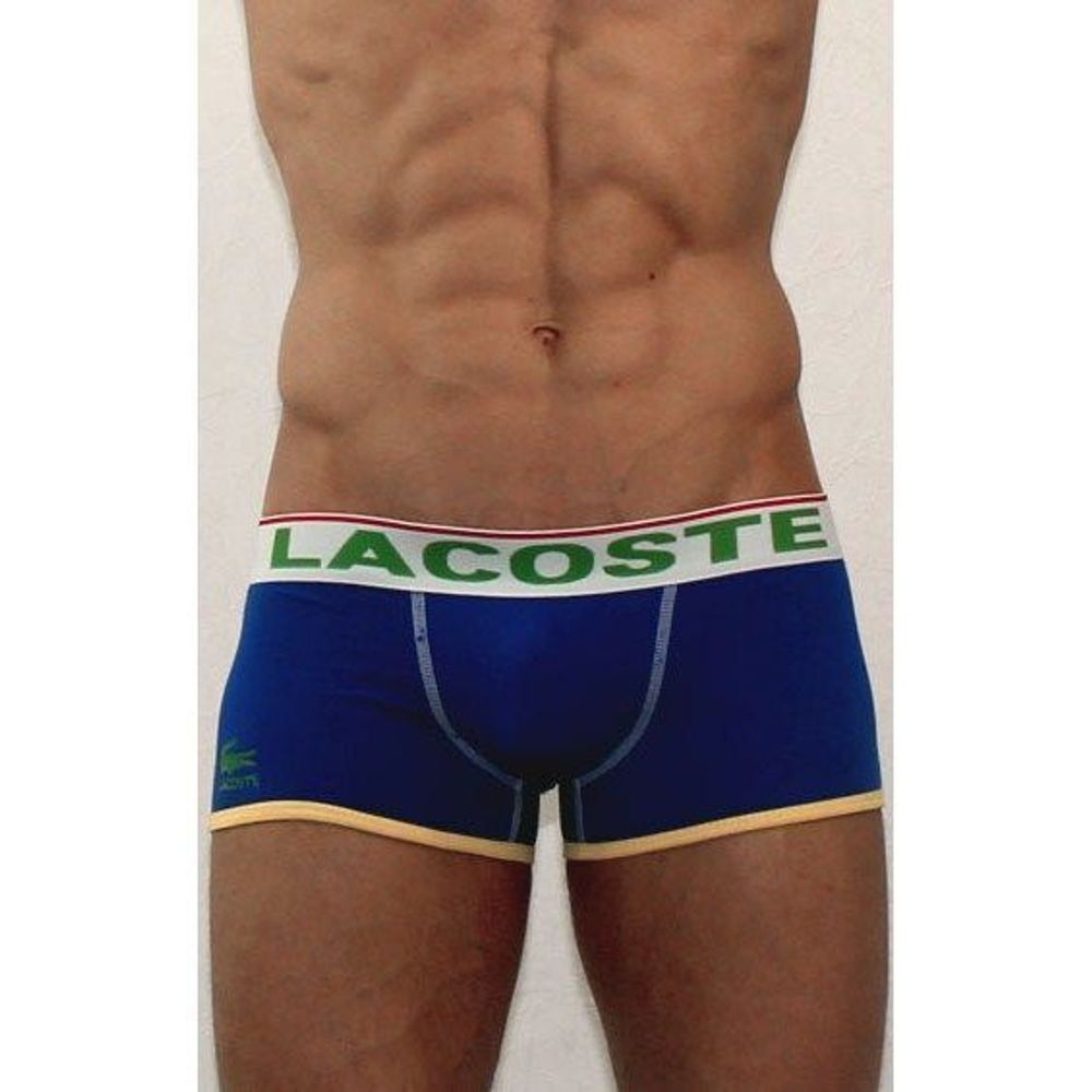 Мужские трусы боксеры синие Lacoste Blue