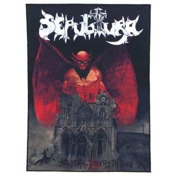 Нашивка спиновая Sepultura Bestial Devastation (418)