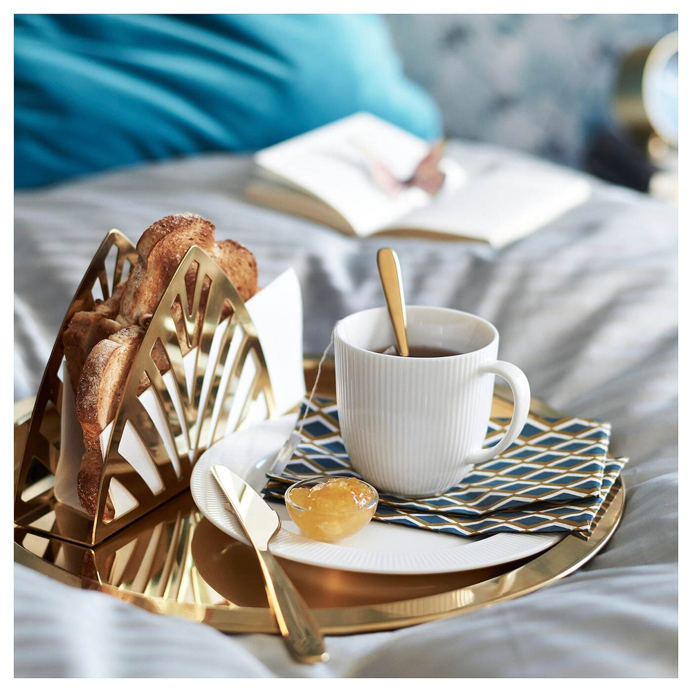 Поднос IKEA GLATTIS (ГЛАТТИС), Латунь, 38 см