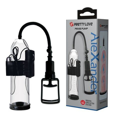 Прозрачная вакуумная помпа с вибрацией AleXander (Цвет: прозрачный)