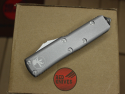 Нож Microtech UTX-85 A+++ Tanto T/E - серая рукоять, апокалиптик клинок танто