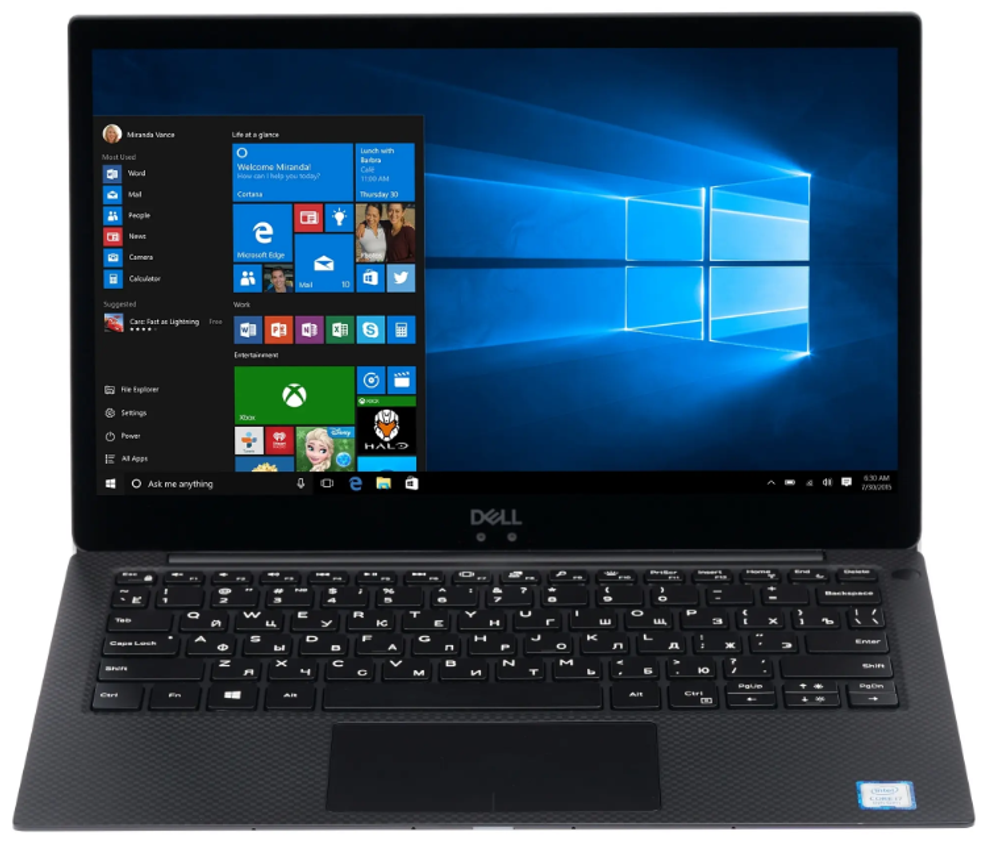 13.3" Ноутбук Dell XPS 9380 Touch (1920x1080, Intel Core i5-8365U, RAM 16ГБ,SSD 512ГБ, Intel UHD Graphics 620, Win 10Pro)