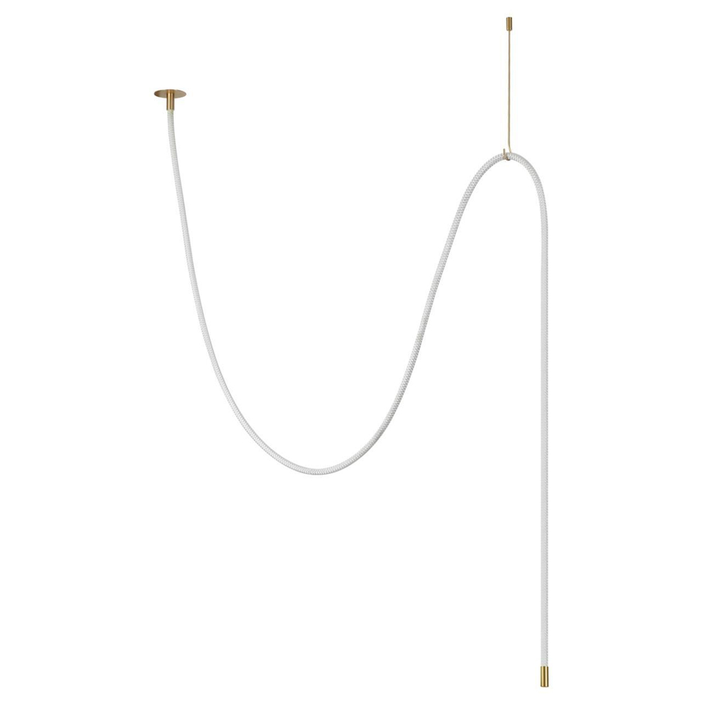 4399/40CL HIGHTECH ODL23 263 ант.бронза/металл/канат Потолочный св-к встраиваемый (2 крепления и крючок в комплекте) IP20 LED 40W 1580Лм 3000K CORDA