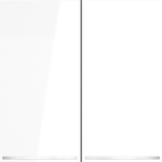 Выключатель встраиваемый VOLTUM S70 двухклавишный с подсветкой 10А, (белый глянцевый)