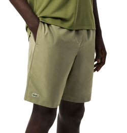 Теннисные шорты Lacoste Lightweight Diamond Taffeta Sport - khaki green