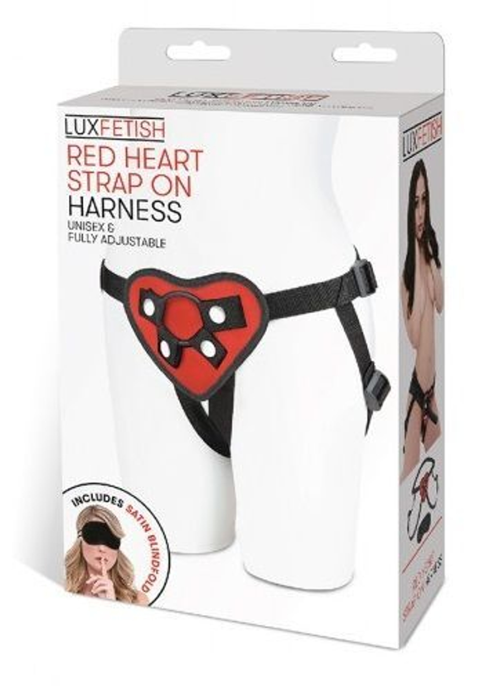 Трусики-джоки для страпона Lux Fetish LF1361-RED, 2 кольца