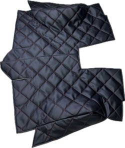 Коврики (утеплитель) под сиденья УАЗ 452 Буханка (красная нить ромб)